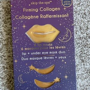 FREE WITH PURCHASE collagen under eye + lip mask set